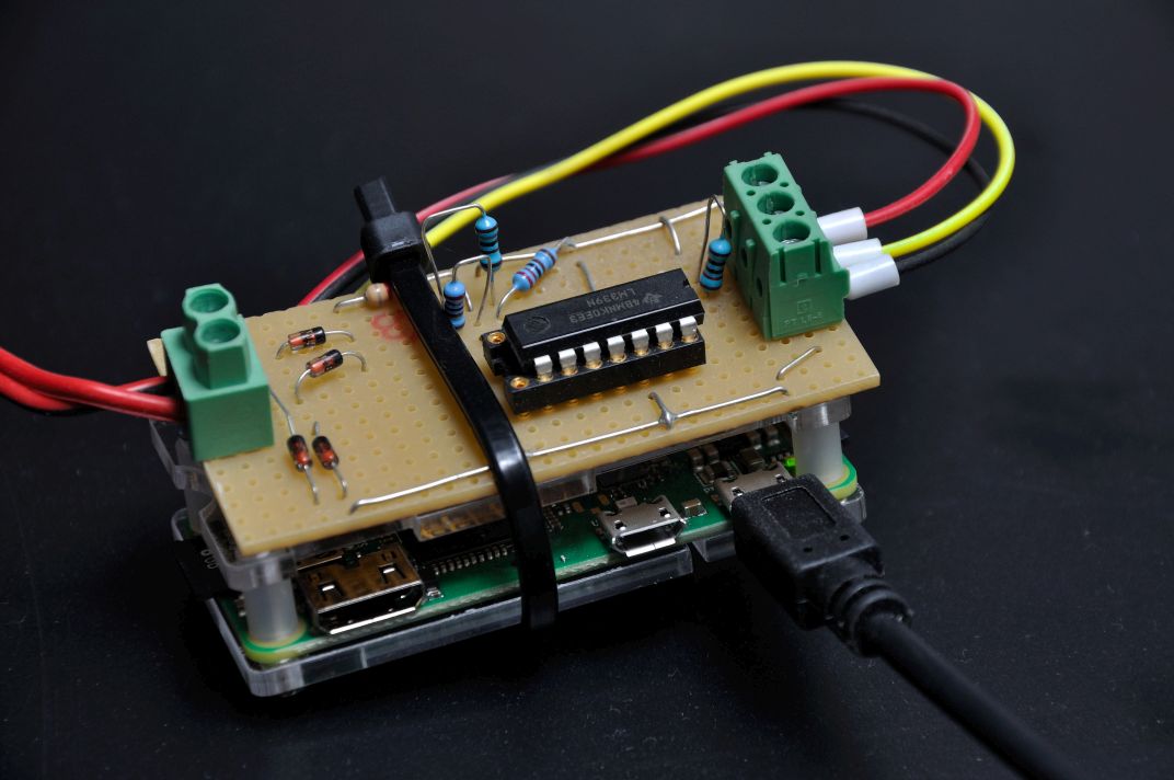dritter Prototyp EMS-Bus mit Pegelwandler am Raspberry Pi Zero W