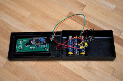 Temperaturdisplay Innenleben