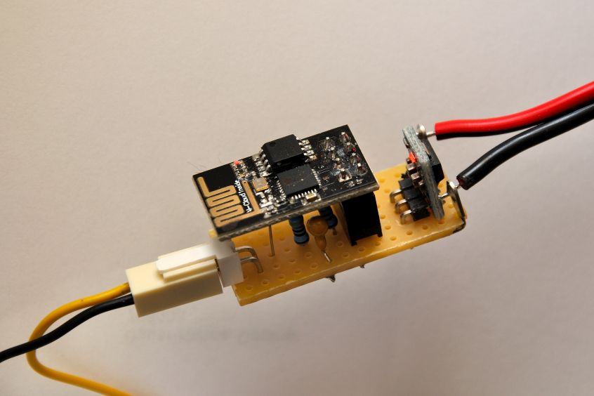 erster Prototyp ESP8266 ESP-01 Windgeschwindigkeit